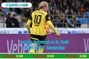 Đội hình dự kiến trước trận Dortmund vs St. Pauli
